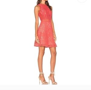 Rebecca Taylor spring summer Crochet Lace Cut Out mini Dress.